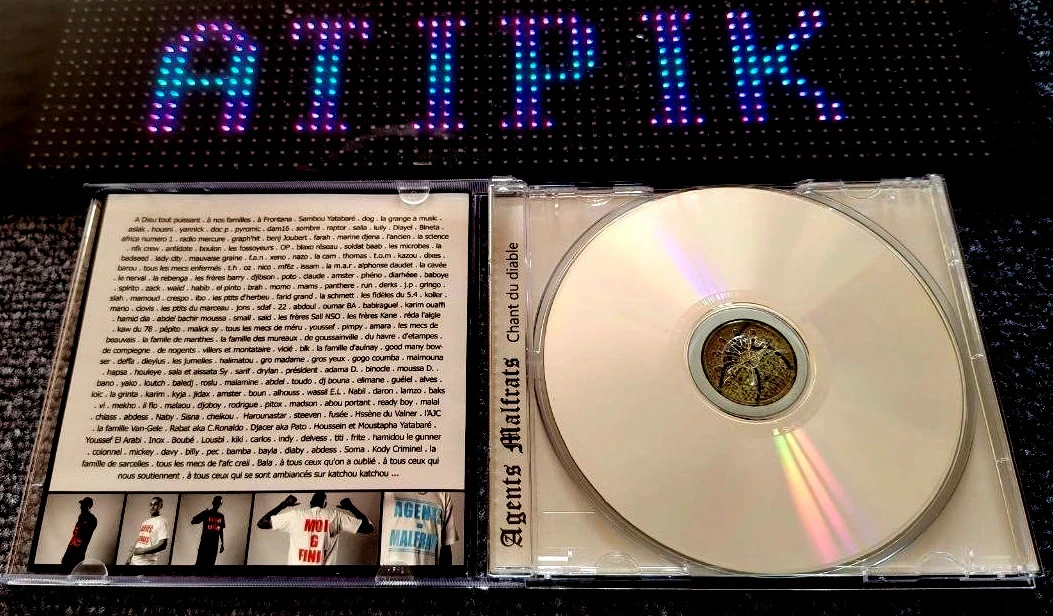 ⚓ Cd Agents Malfrats - Chant Du Diable - Rap Confidentiel Oise (60) Ultra Rare  – photo 4